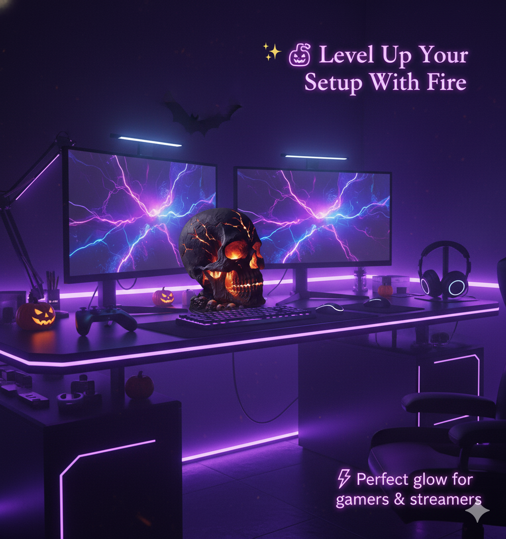 SERAVIA MOLTEN SKULL LAMP - The Gift That Makes You Legendary