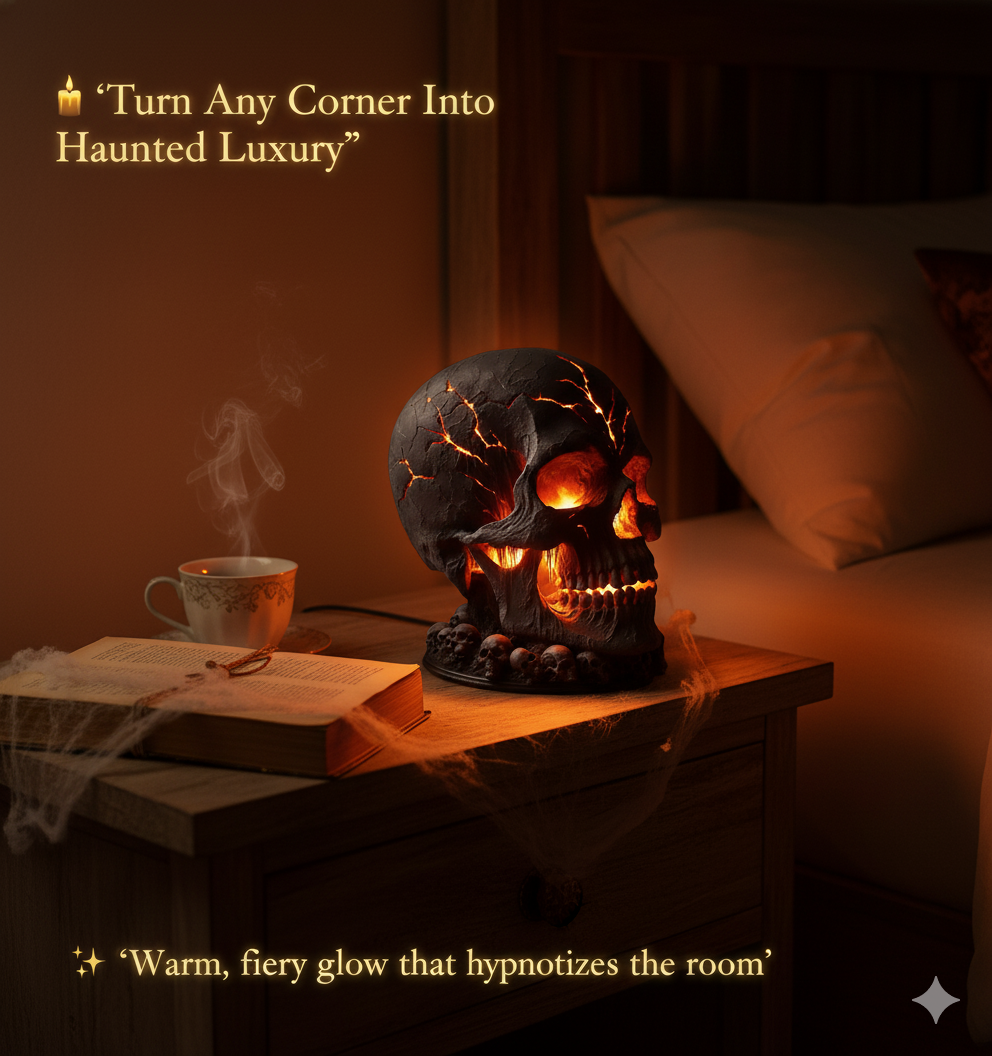 SERAVIA MOLTEN SKULL LAMP - The Gift That Makes You Legendary